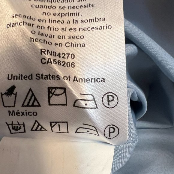 DB Studio Celebrate Baby Blue Chiffon Crisscross Back Gown Dress Size 8 Prom - Picture 5 of 11